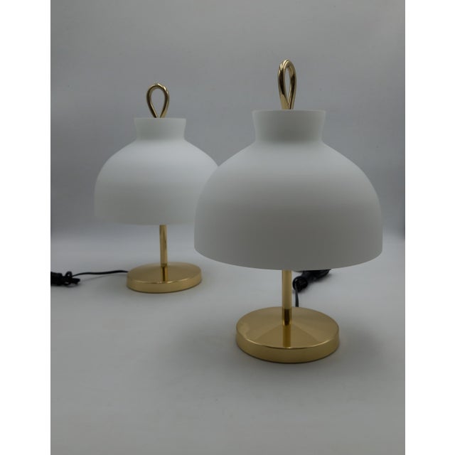 Vintage LTA3 Arenzano Small Model Table Lamp in Brass by Ignazio Gardella for Azucena, 1950s For Sale - Image 15 of 18