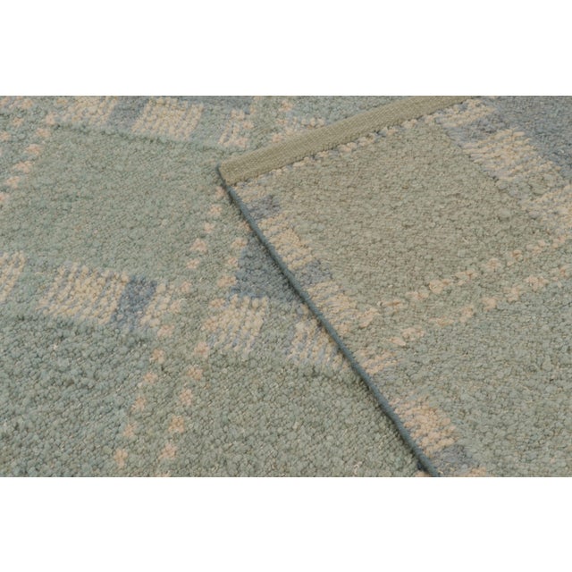Textile Contemporary Scandinavian Style Geometric Wool Rug, by Rug & Kilim, India For Sale - Image 7 of 10