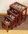Antique Rosewood and Jade Chinoiserie Nesting Tables With Diorama Tops - Set of 4 For Sale - Image 10 of 12