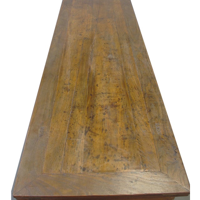 Antique Ming-Style Solid Wood Console Table For Sale In Greensboro - Image 6 of 7