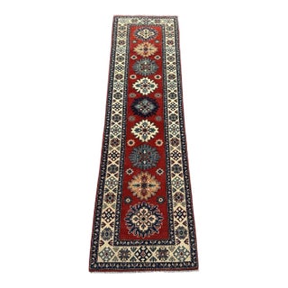 Handmade Afghan Oushak Runner Rug, Turkish Style For Sale