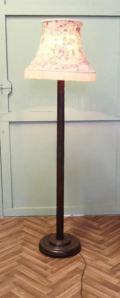 Oriental Carved Floor Lamp, 1920 | Chairish