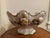 Vintage Bassano Italy Hand-Painted Majolica Pedestal Centerpiece Bowl For Sale - Image 9 of 10