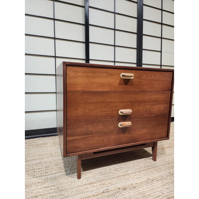 Mid-Century Modern 3-Drawer Chest by Jens Risom For Sale - Image 9 of 9