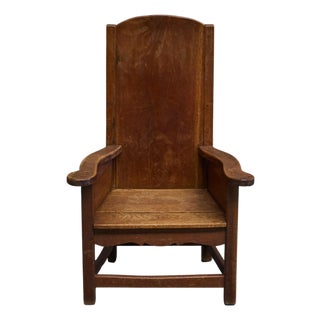 Antique Armchair in Oak, Europe 19th Century For Sale