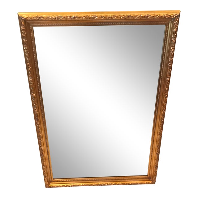 Vintage Gold Frame Beveled Mirror Chairish