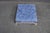 Louis XV Style Painted Ottoman With Blue Paisley Upholstery For Sale - Image 4 of 8