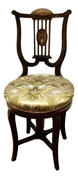 Lyre Back Revolving Cello Chair, 1890s