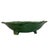 1940s Portuguese Majolica Green Cabbage Leaf Pedestal Footed Condiments Bowl For Sale - Image 4 of 5