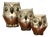 Hollywood Regency Owl Boxes in Silver-Plated Metal, 1960s, Set of 3 For Sale