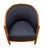 Ebony Pair of French Lounge Chairs in the Art Deco Style (Individually Priced) For Sale - Image 8 of 17