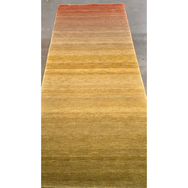 Modern Nepalese Wool & Silk Runner For Sale - Image 10 of 10