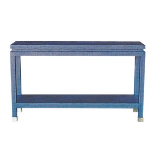 Ming Rafia Console For Sale
