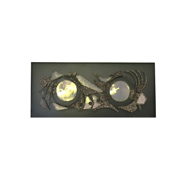 Metal Wall Plaque by Knud Rasmussen, 1978 For Sale