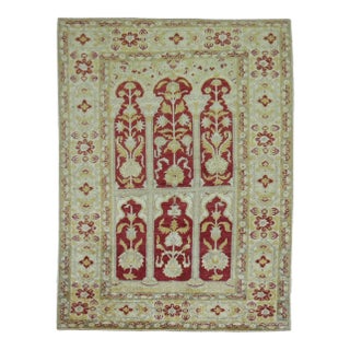 Early 20th Century Zabihi Collection Turkish Sivas Rug - 3'10" x 5'8" For Sale