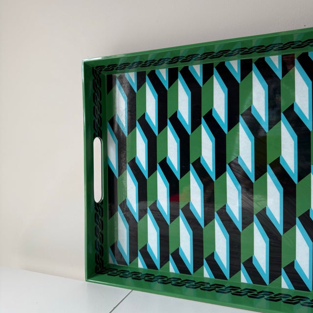 Diane von Furstenberg Diane Von Furstenberg Geometric Tray For Sale - Image 4 of 8