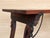 Brown 19th Spanish Side Table With Carved Turned Legs and Iron Stretcher For Sale - Image 8 of 10