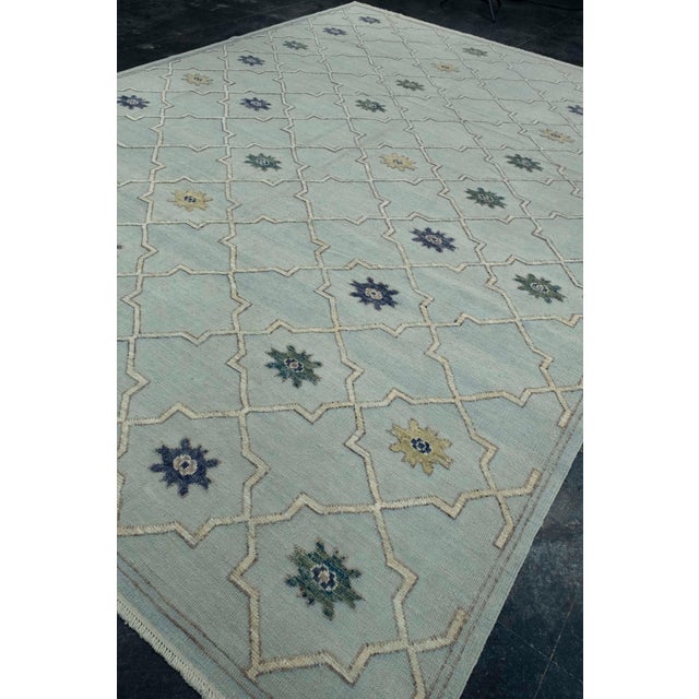 Kilim Oriental Handmade Flatweave 10'6" x 14'5" #17903 For Sale - Image 4 of 8