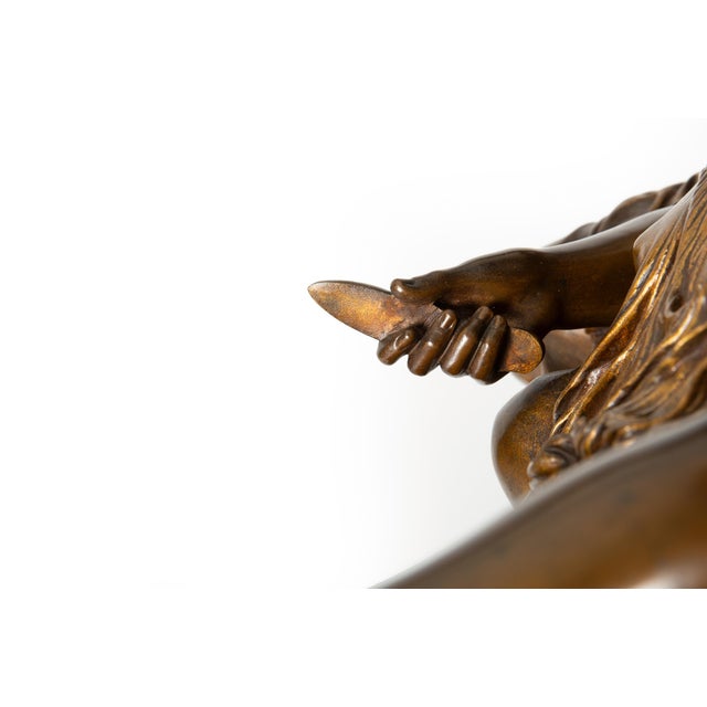 French Grand Tour Bronze Sculpture “Two Fates” After Jean-Baptiste Clesinger For Sale - Image 15 of 18