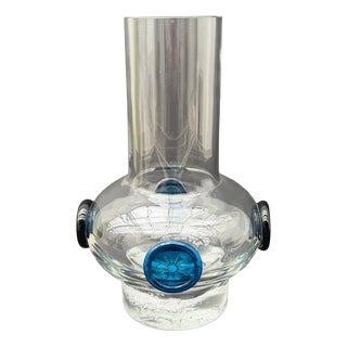 Blown Glass Vase, 1970s For Sale