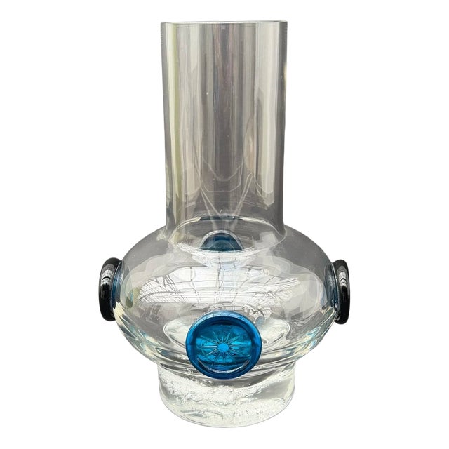 Blown Glass Vase, 1970s For Sale