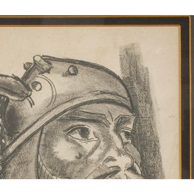 Modern Assen Peikov Signed Dated and Located Drawing Portrait For Sale - Image 7 of 8