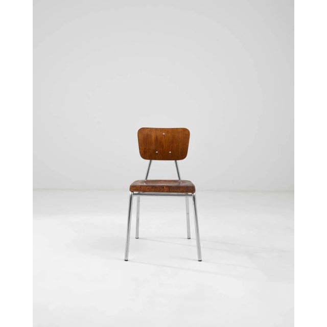 Mid 20th Century 20th Century German Metal and Wooden Chair For Sale - Image 5 of 12