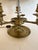 Antique Miller & Sons Brass Buillotte Lamp With Chocolate Brown Metal Shade For Sale In Philadelphia - Image 6 of 8
