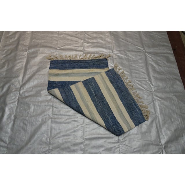 Rag Rug Swedish Mid Century For Sale In Miami - Image 6 of 7