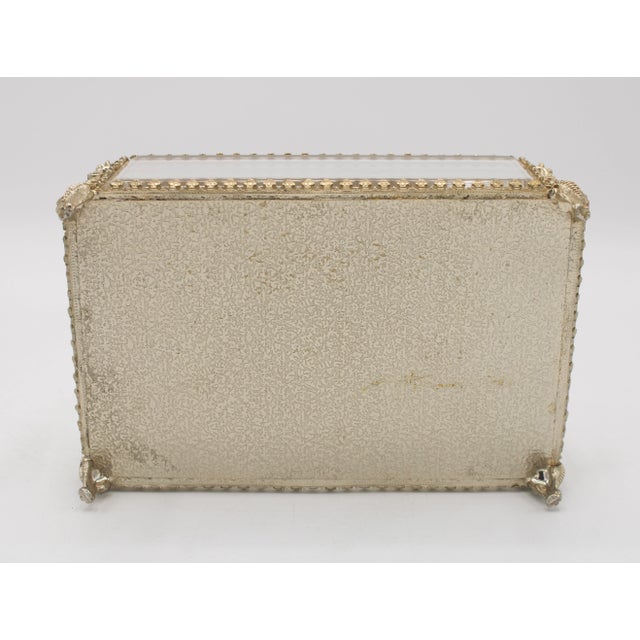 Mid 20th Century French Beveled Glass Jewelry Box For Sale - Image 12 of 12