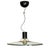 Large Chandelier in Thick Glass, Chrome and Black Lacquered Metal, Italy, 1970s, in Flawless conditions. Designed 1970 to...