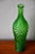 Boho Chic Italian Green Glass Bottle from Empoli, 1960s For Sale - Image 3 of 7