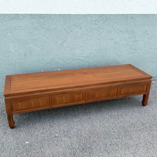 Wood Taiwanese Ming Style Walnut Coffee Table by Ricardo Lynn For Sale - Image 7 of 8