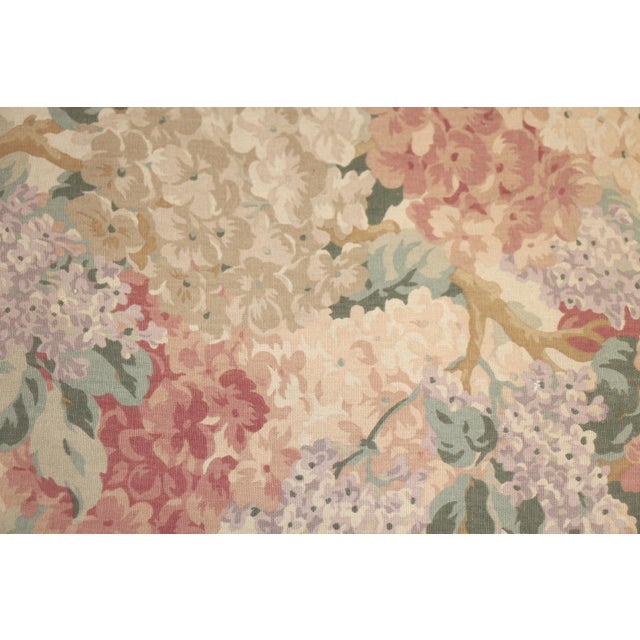 Mid 20th Century Wood Frame Floral Seat Chair For Sale - Image 9 of 15