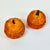 1970s Vintage Boho Chic Americana Arts & Crafts Small Wicker Pumpkin Baskets - A Pair For Sale - Image 9 of 10