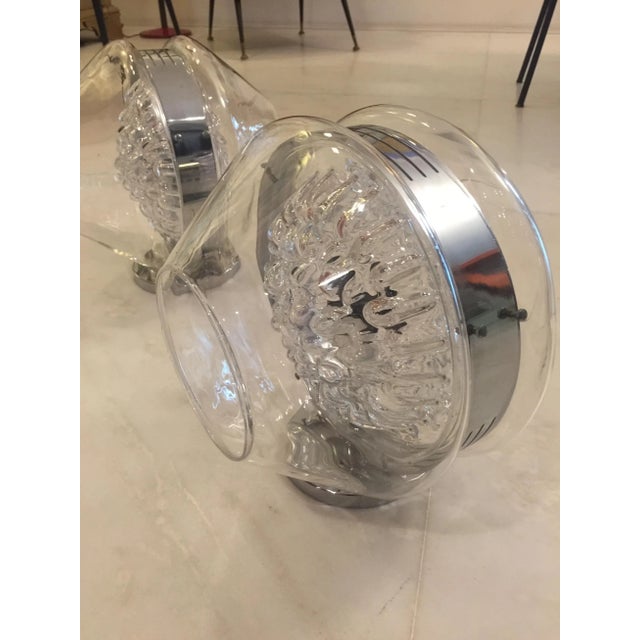 1960s Sculptural Italian Volcano Glass Sconces by Toni Zuccheri, Set of 2 For Sale - Image 5 of 10