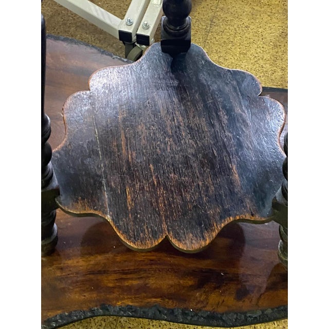 19th Century English Gypsy Side Table Carved & Turned For Sale - Image 6 of 13
