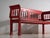 Antique Painted Pine Bench with Turned Back, Central Europe, 1900 For Sale - Image 4 of 11