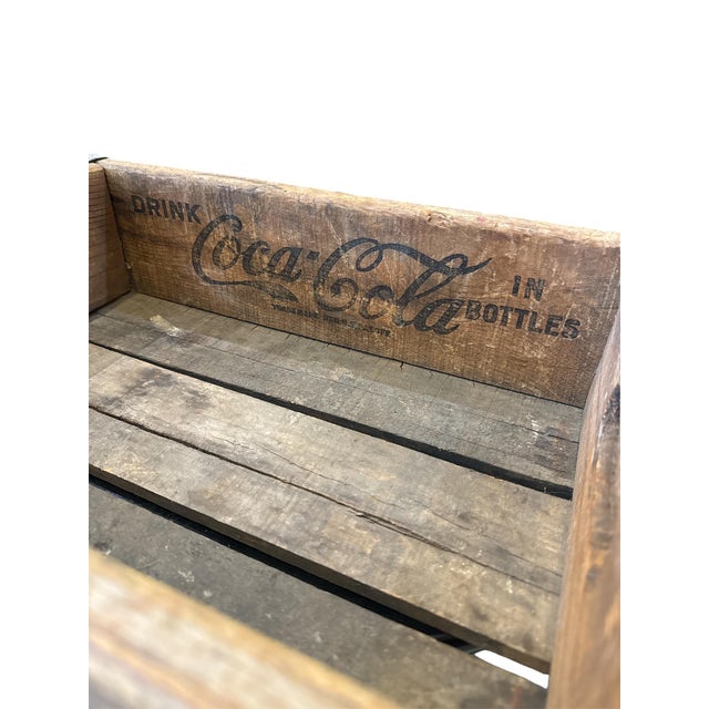 1960s 1960 Coca Cola Wooden Crate For Sale - Image 5 of 5