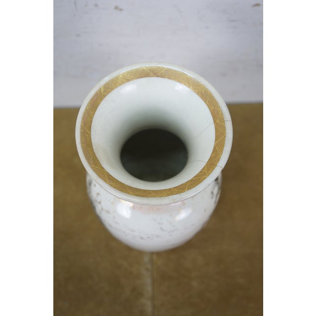 Antique 19th Century Chinese Qianjiang Porcelain Mantel Vase Urn 12" For Sale - Image 11 of 16