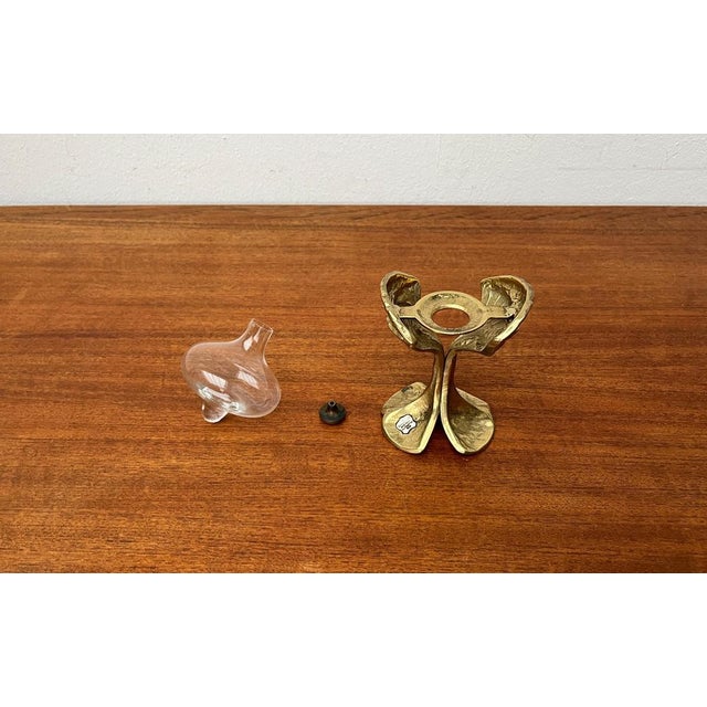 Mid-Century German Bronze Ornamental Oil Lamp from Gilde, 1960s For Sale - Image 13 of 15