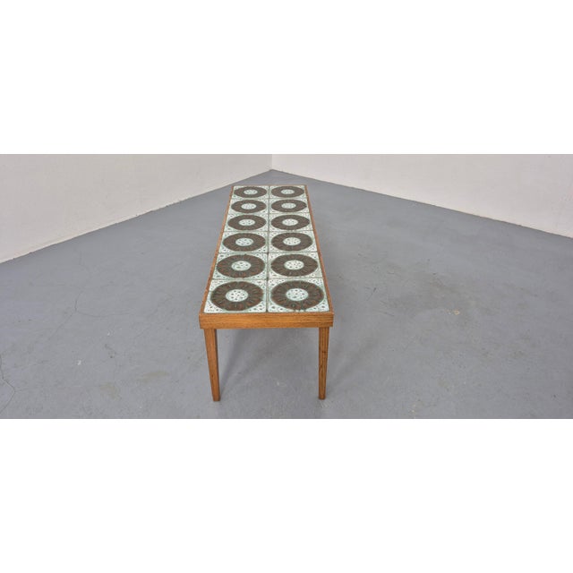 Ceramic and Wood Coffee Table, Germany,1960s For Sale - Image 6 of 14