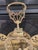 Art Deco 1980s Peacock French Count;ry Ornate 44" Wide Folding Brass Fireplace Fan For Sale - Image 3 of 15