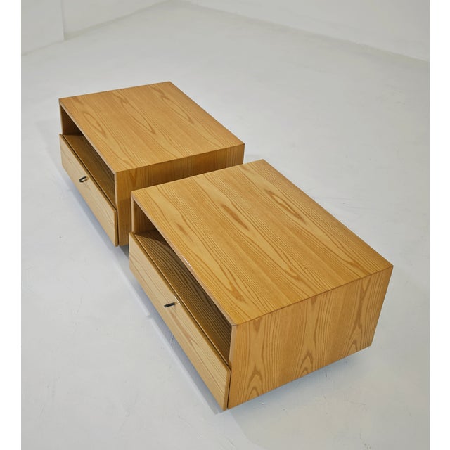 Wooden Bedside Tables by Saporiti Italia, 1980, Set of 2 For Sale - Image 10 of 18