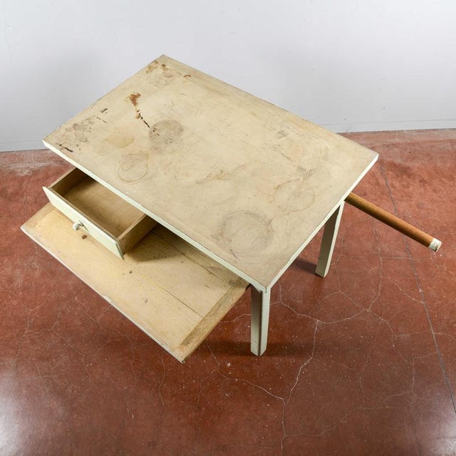 Vintage Wooden Kitchen Table For Sale - Image 4 of 9