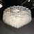 1970s Mid-Century Modernist Seven Tier Tronchi Chandelier in Transparent Murano Glass For Sale - Image 4 of 13