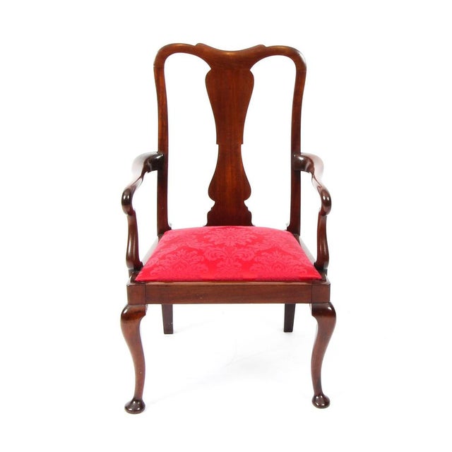 This is a beautiful antique Queen Anne revival child's chair, circa 1920 in date. This chair has been masterfully crafted...