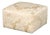 Modern White Silk Damask Ottoman For Sale