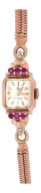 14 Karat Yellow Gold Omega Ladies Wristwatch 17 Jewels Unadjusted Vintage