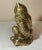 Metal Vintage Brass Owl Family on Branch Figurine Sculpture For Sale - Image 7 of 9